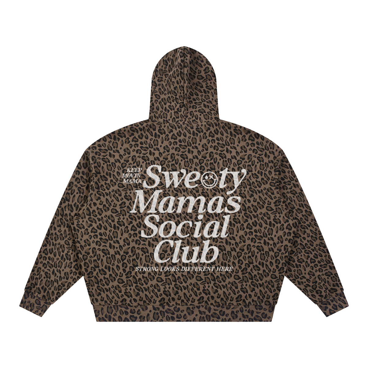 Unisex Boxy Leopard Print Hoodie