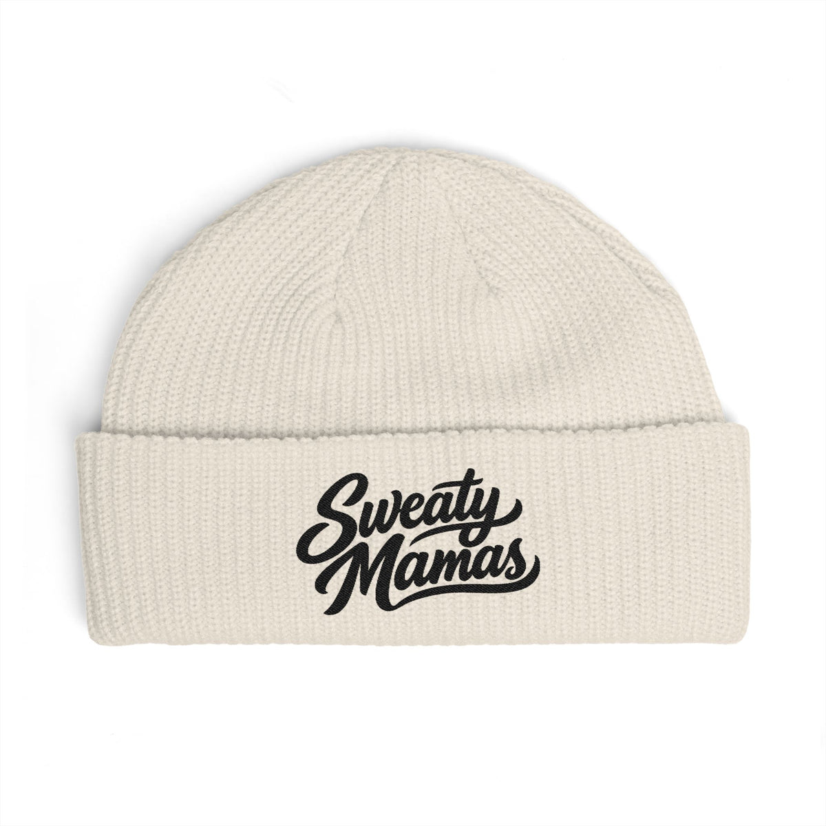 Sweaty Mamas Cuff Beanie — Cozy Knit Hat for Active Moms
