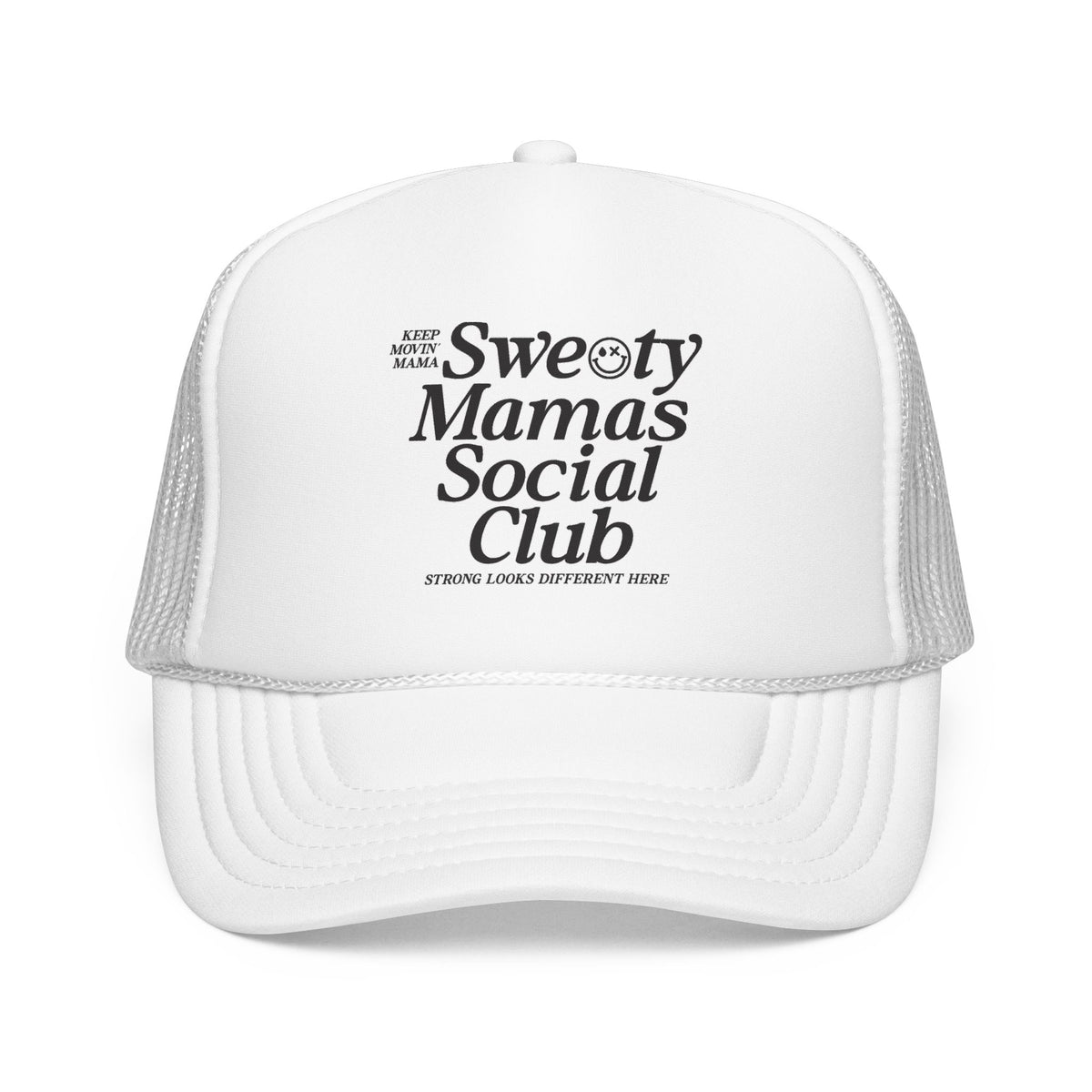 Trucker Hat — "Sweaty Mamas Social Club" Mesh Foam Cap