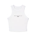 Ribbed Racer Tank — Women's Crop Top