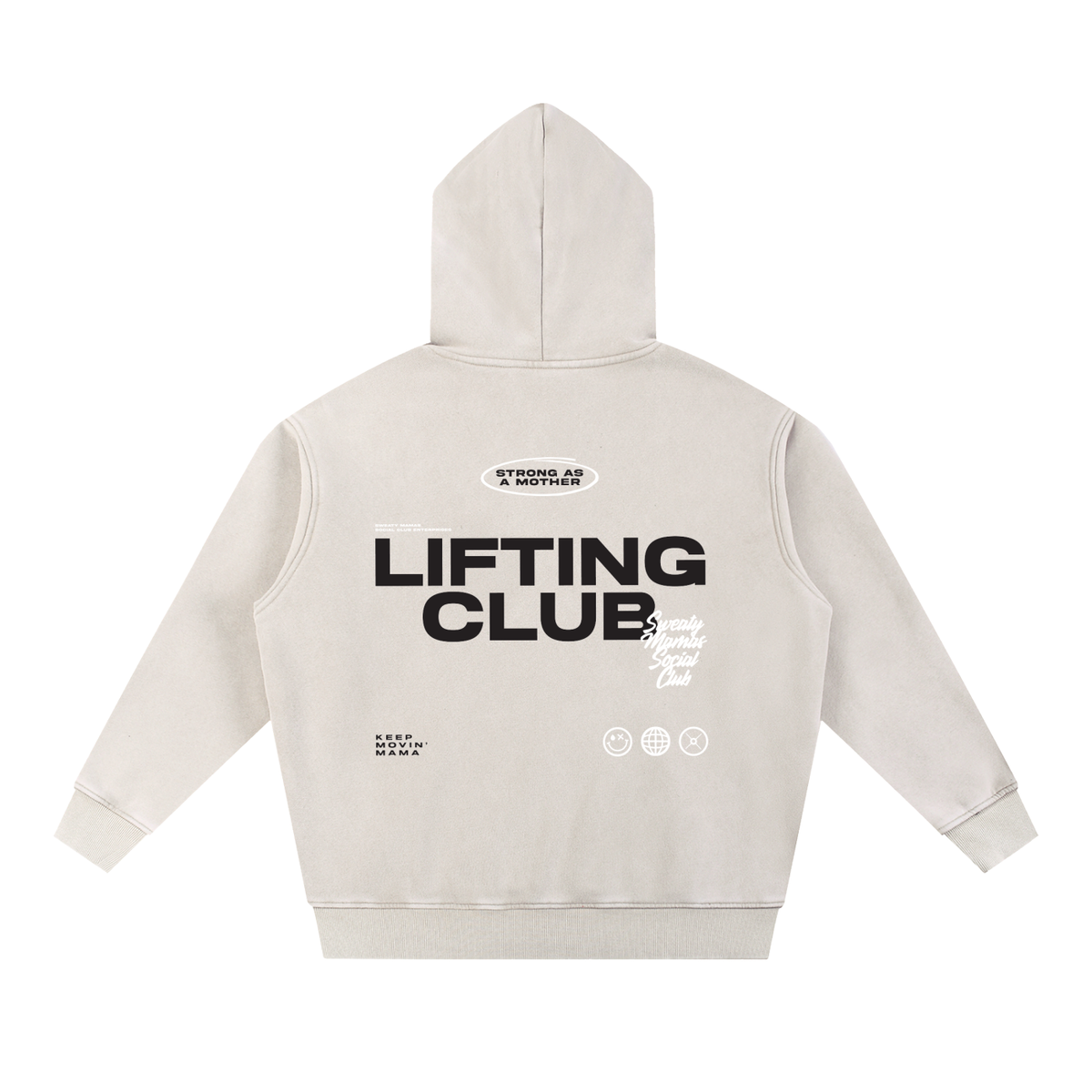 Snow Wash Fleece Oversize Hoodie