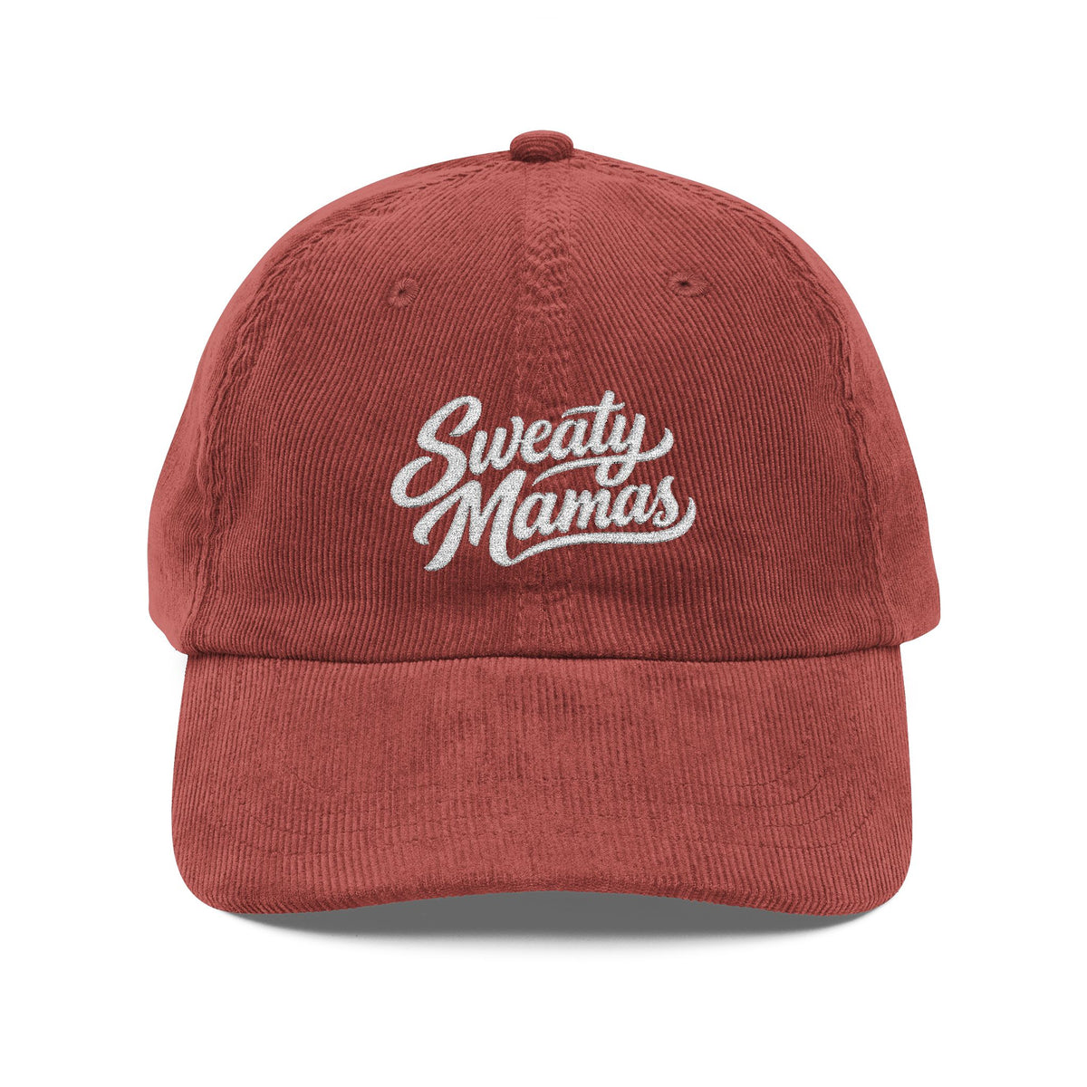 Corduroy Baseball Cap — Vintage Embroidered Hat