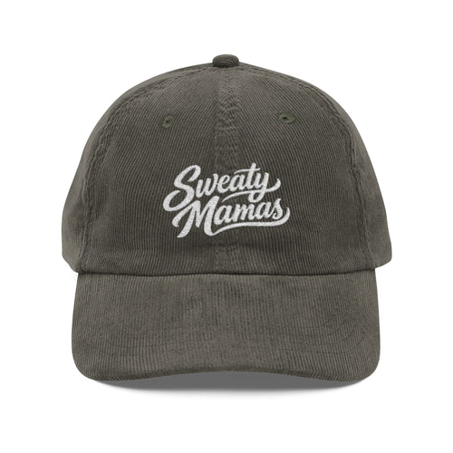 Corduroy Baseball Cap — Vintage Embroidered Hat