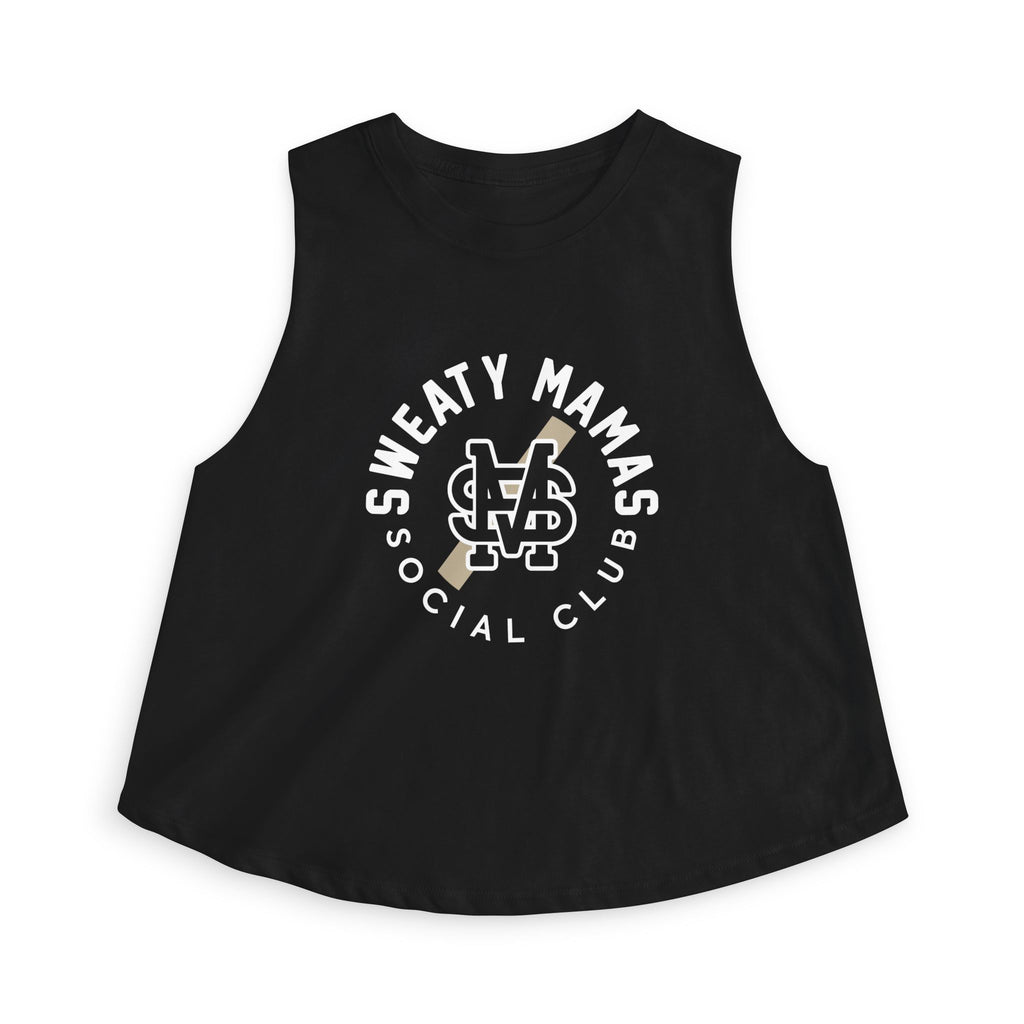 Sweaty Mamas Social Club Crop Top — Women's Workout Tank Top