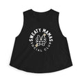Sweaty Mamas Social Club Crop Top — Women's Workout Tank Top