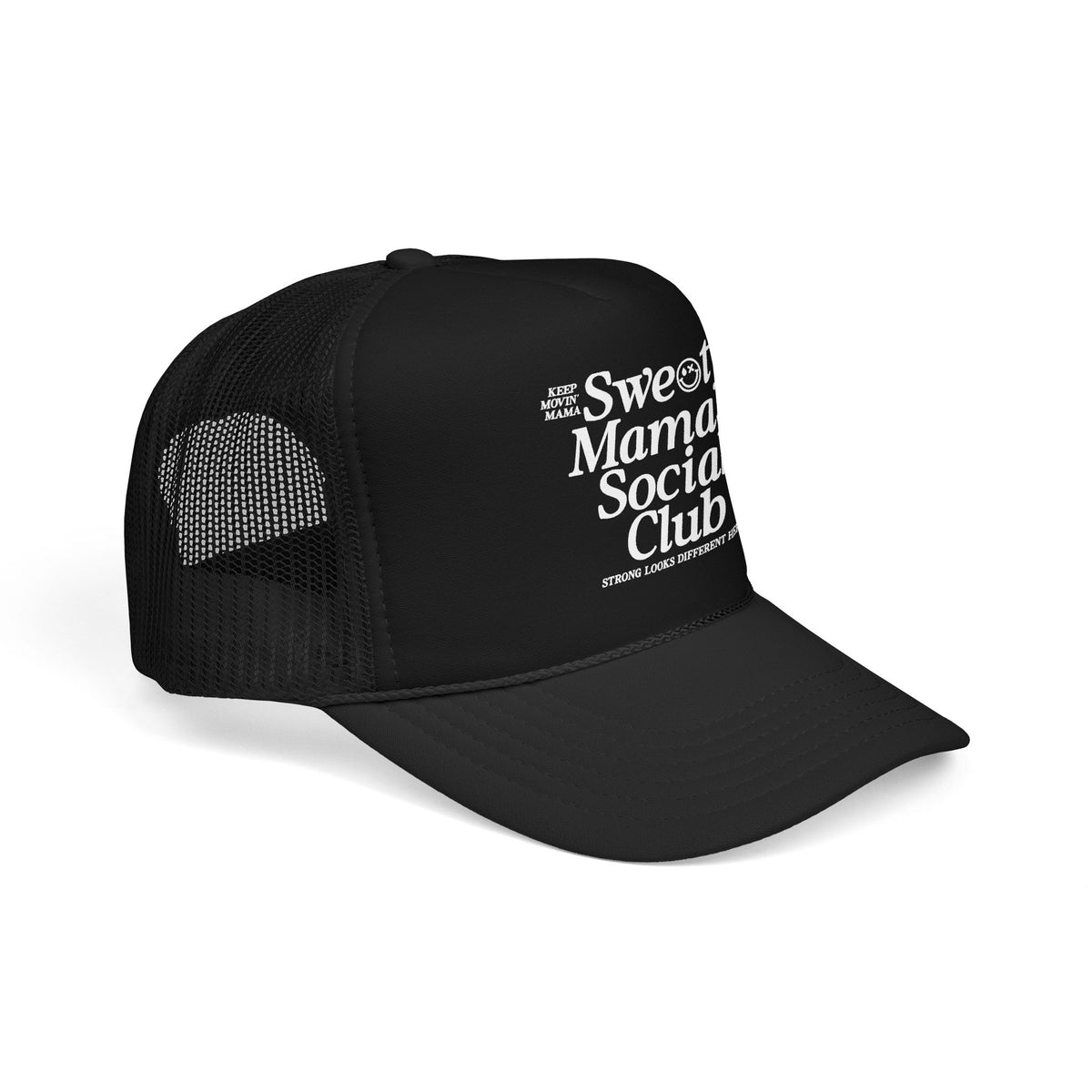 Trucker Hat — "Sweaty Mamas Social Club" Mesh Foam Cap