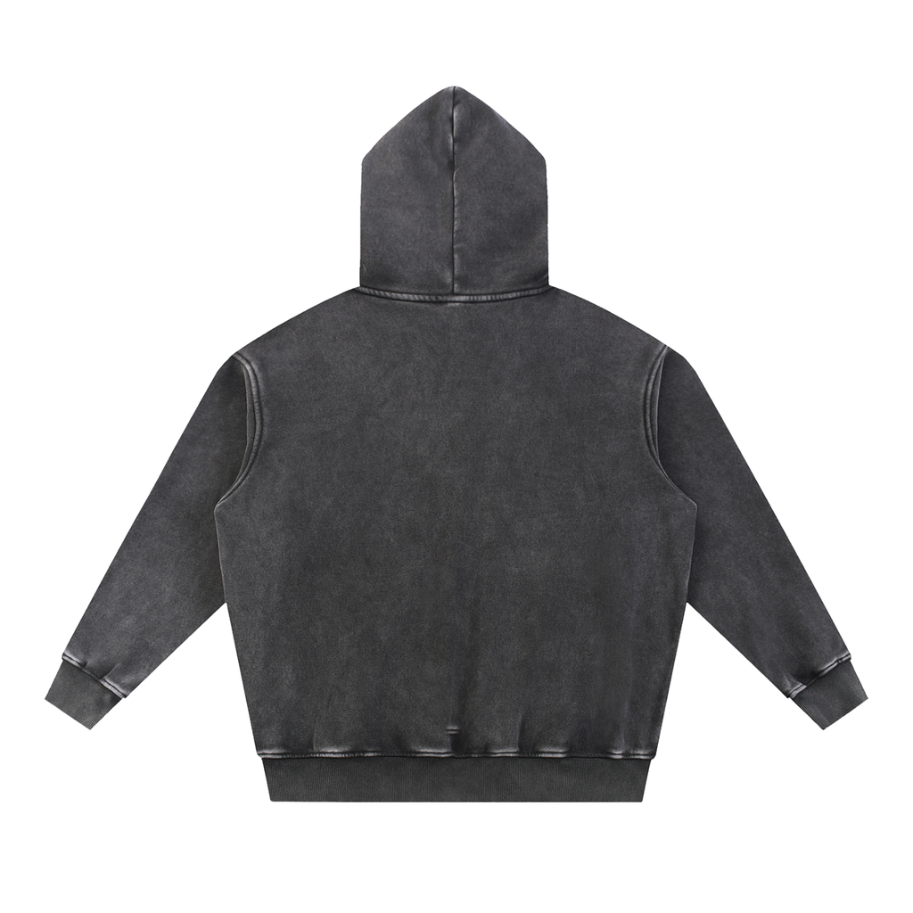 Washed Fleece Oversize Hoodie