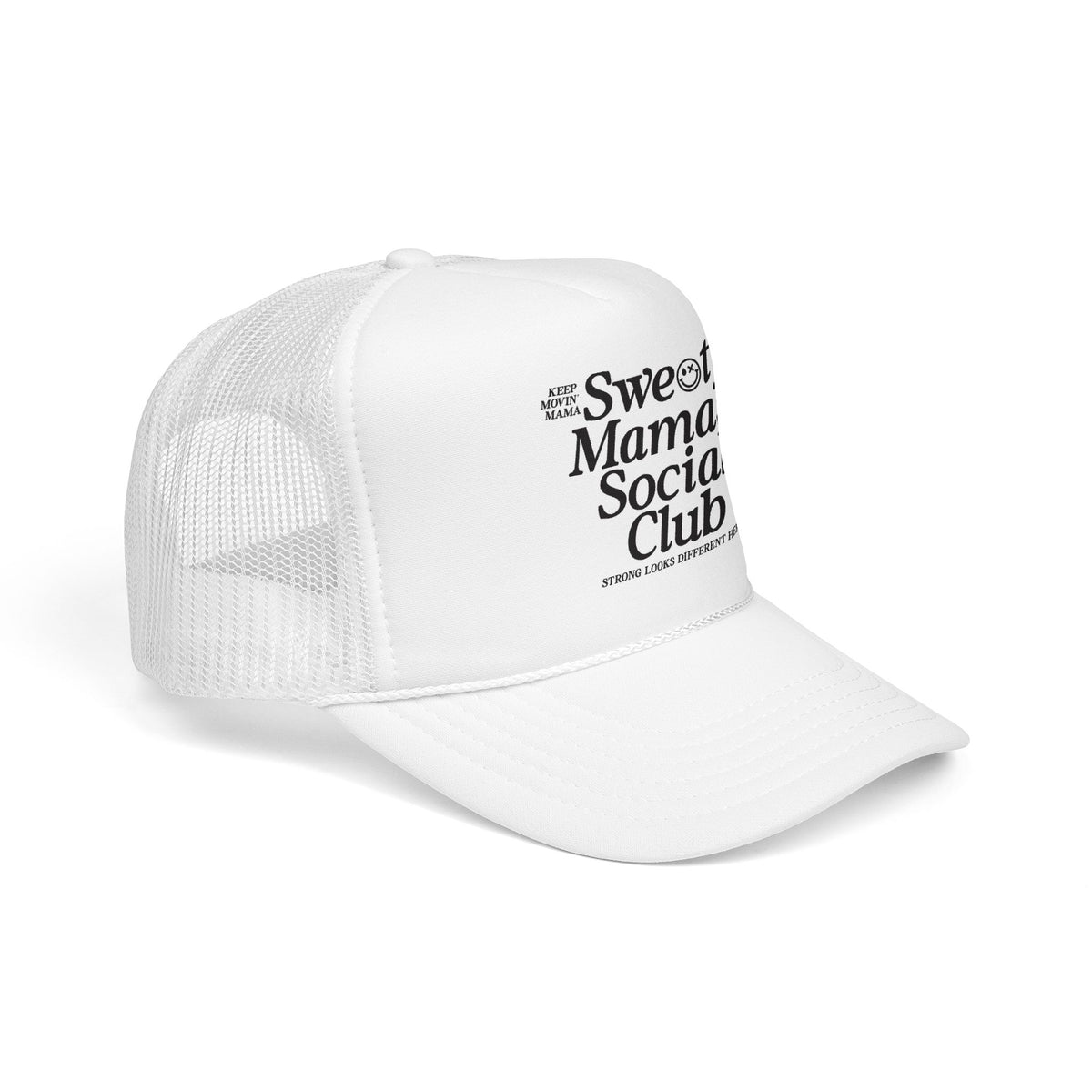 Trucker Hat — "Sweaty Mamas Social Club" Mesh Foam Cap