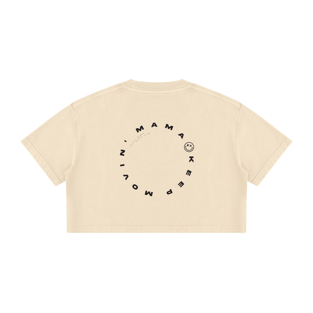 Women's Mineral Wash Cotton Crop Tee