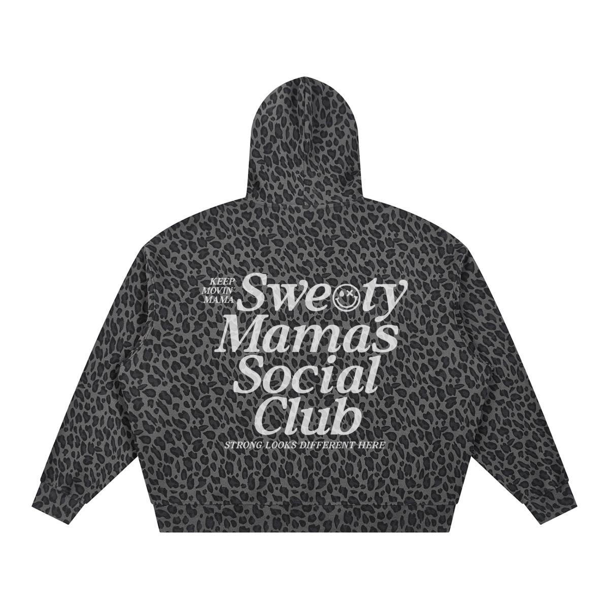Unisex Boxy Leopard Print Hoodie