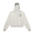 Fleeced Zip-Up Cropped Hoodie