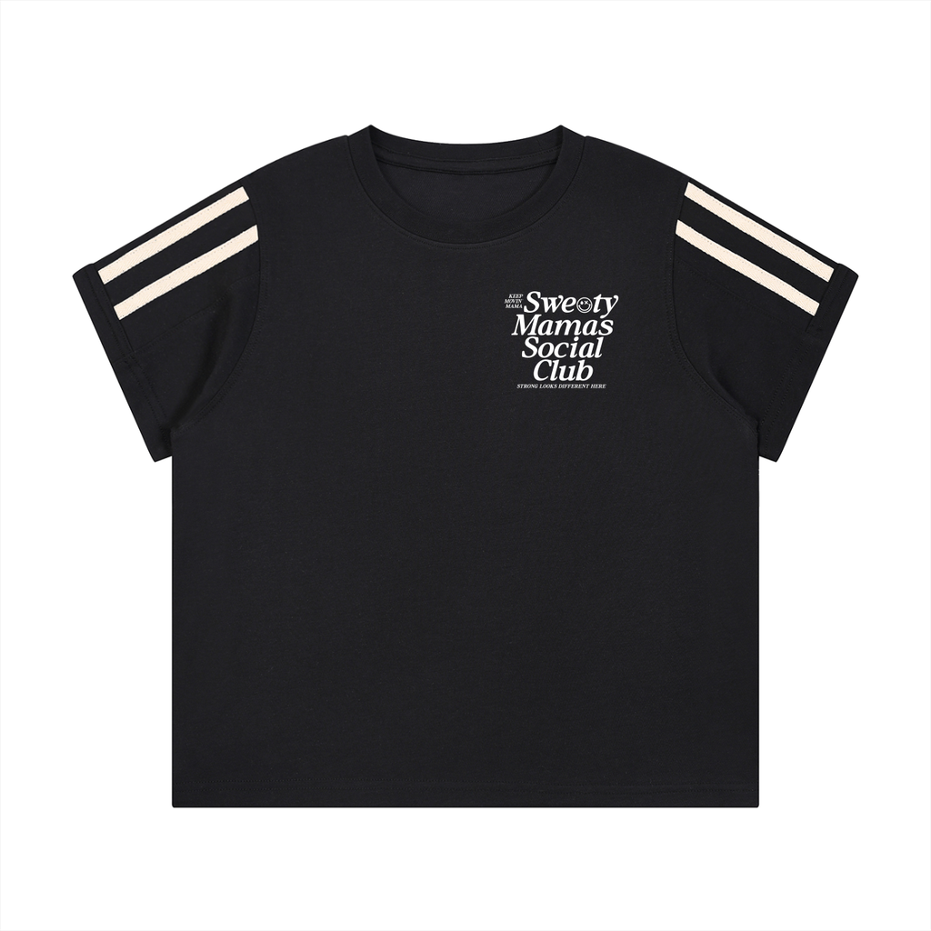Varsity Stripe Cropped Baby Tee