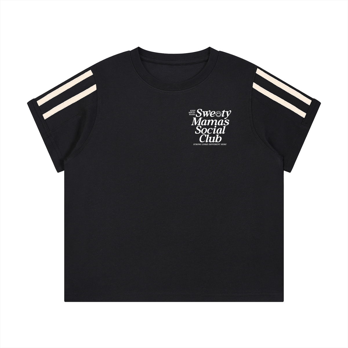 Varsity Stripe Cropped Baby Tee
