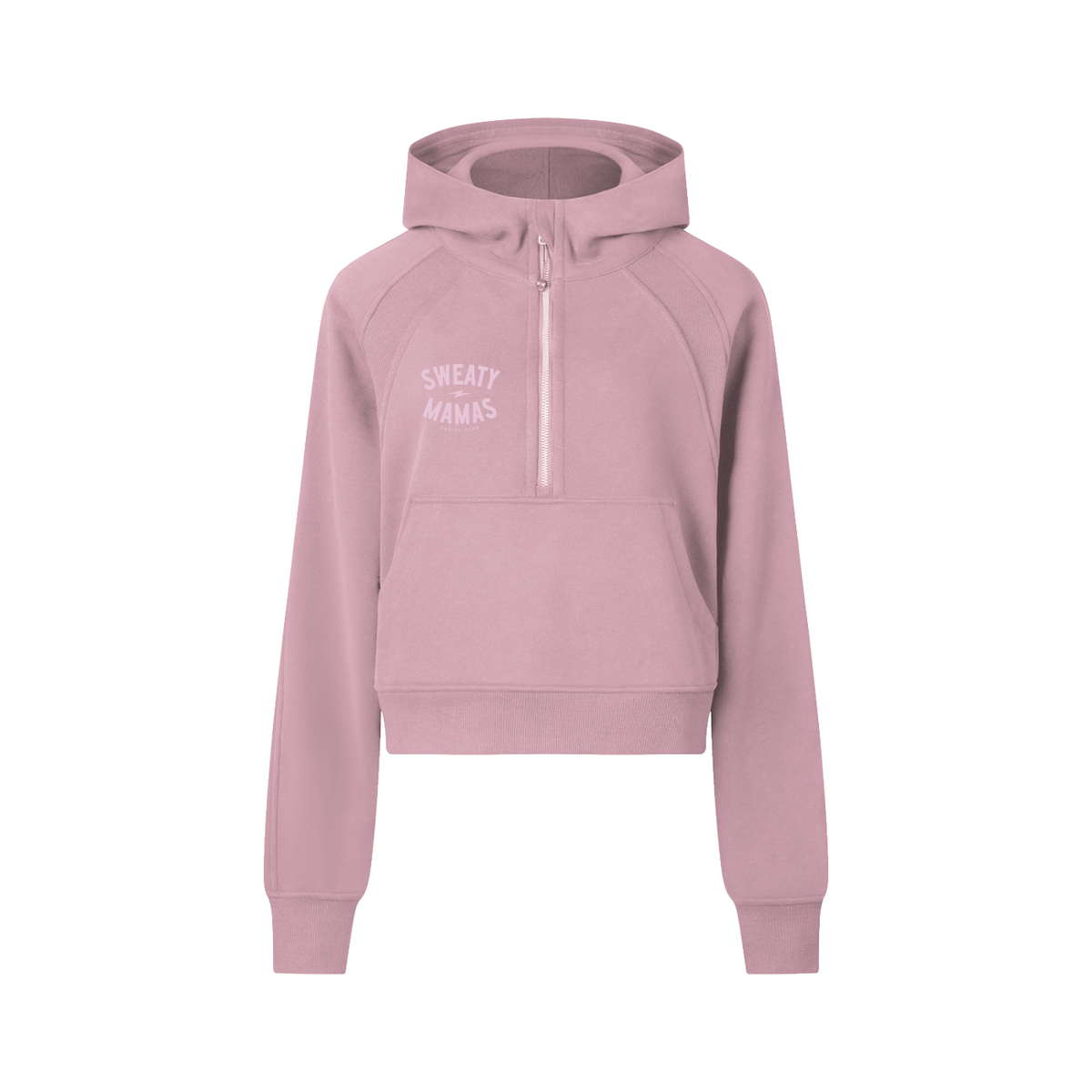Cropped Half-Zip Hoodie