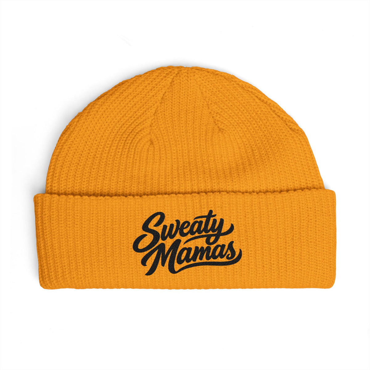 Sweaty Mamas Cuff Beanie — Cozy Knit Hat for Active Moms