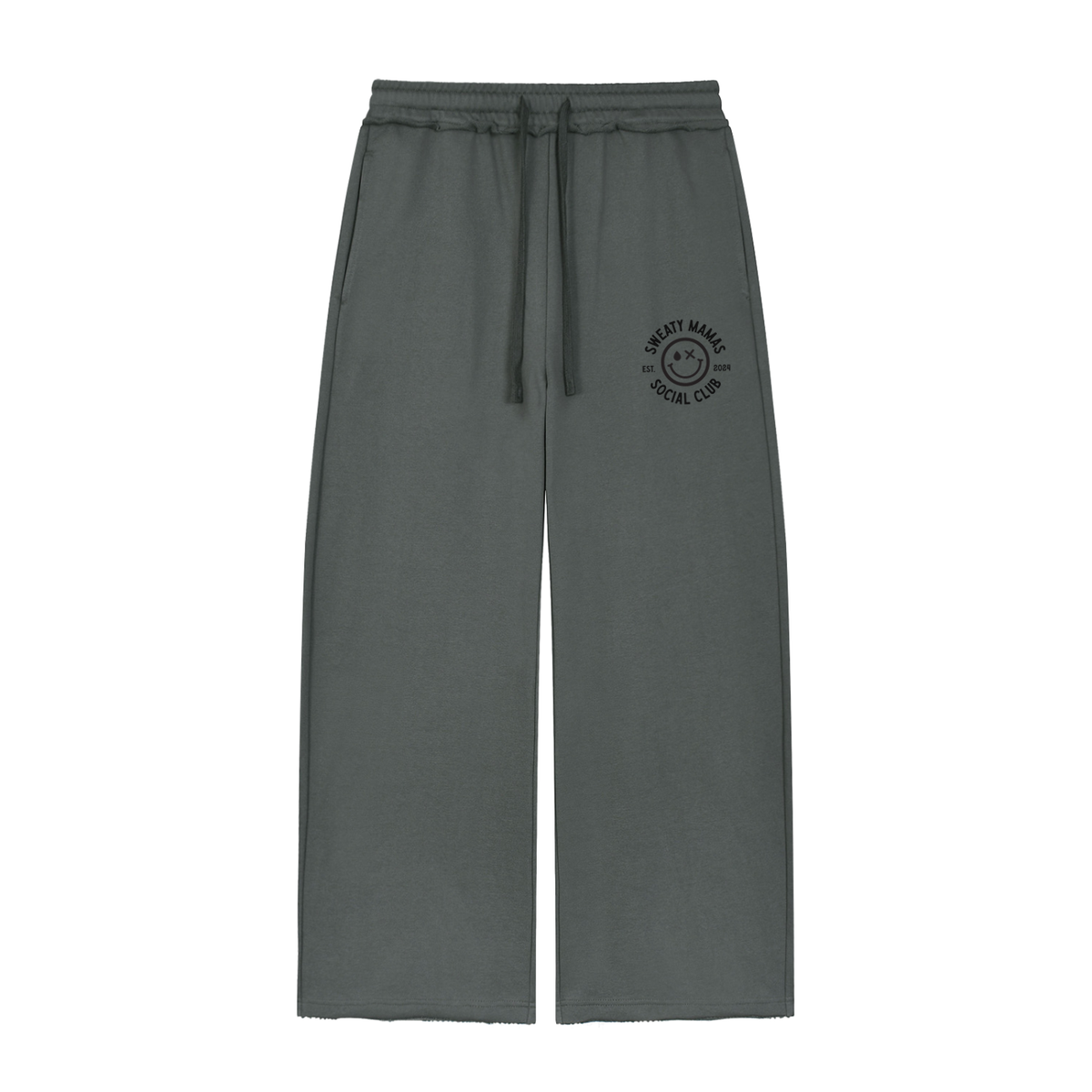 Women’s Wide Leg Raw Edge Sweatpants