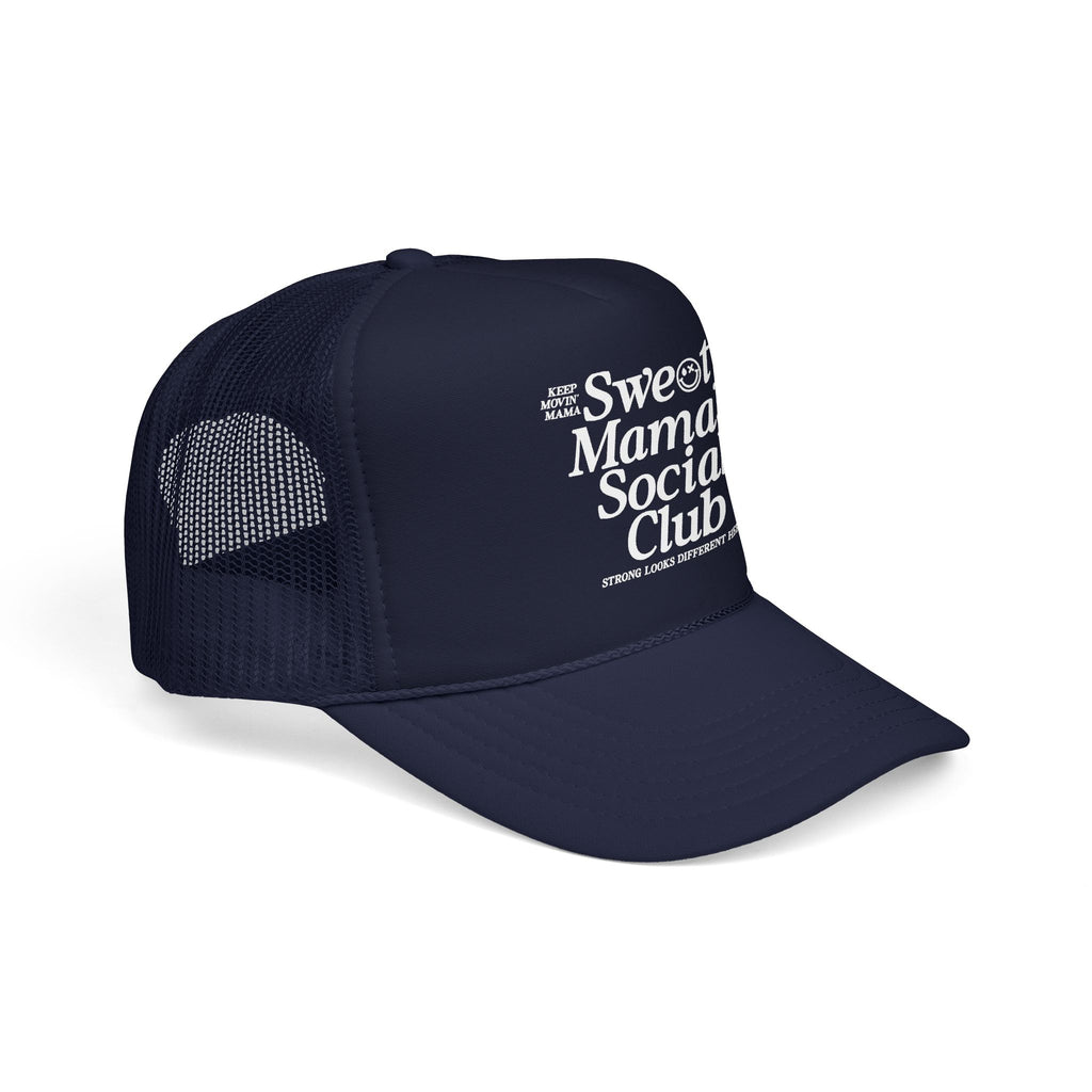 Trucker Hat — "Sweaty Mamas Social Club" Mesh Foam Cap