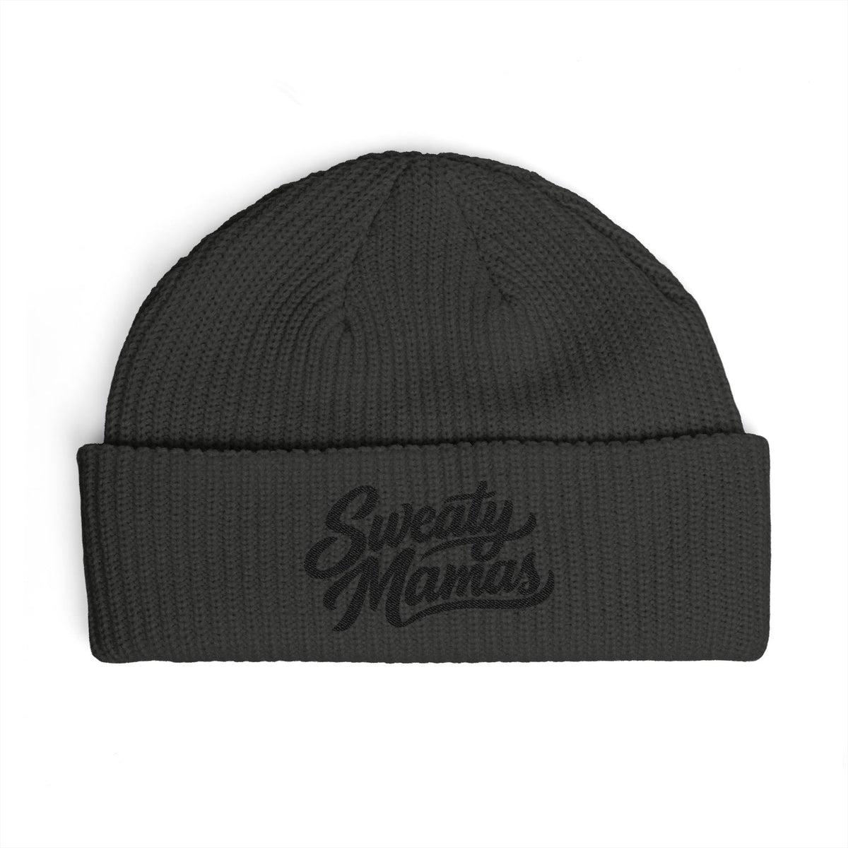 Sweaty Mamas Cuff Beanie — Cozy Knit Hat for Active Moms