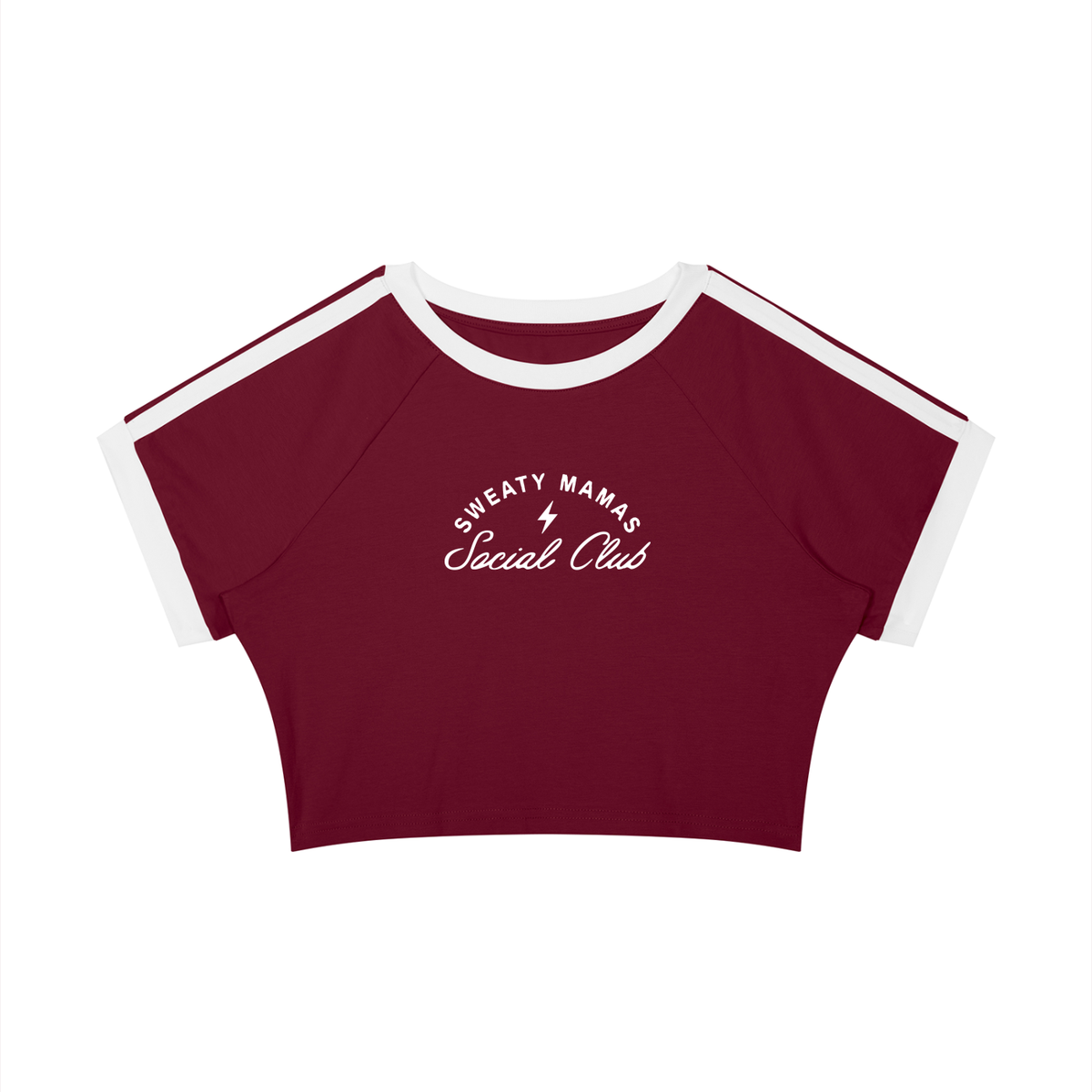 Women’s Very Cropped Raglan Ringer T-Shirt