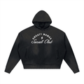 Unisex Sunfade Distressed Boxy Hoodie