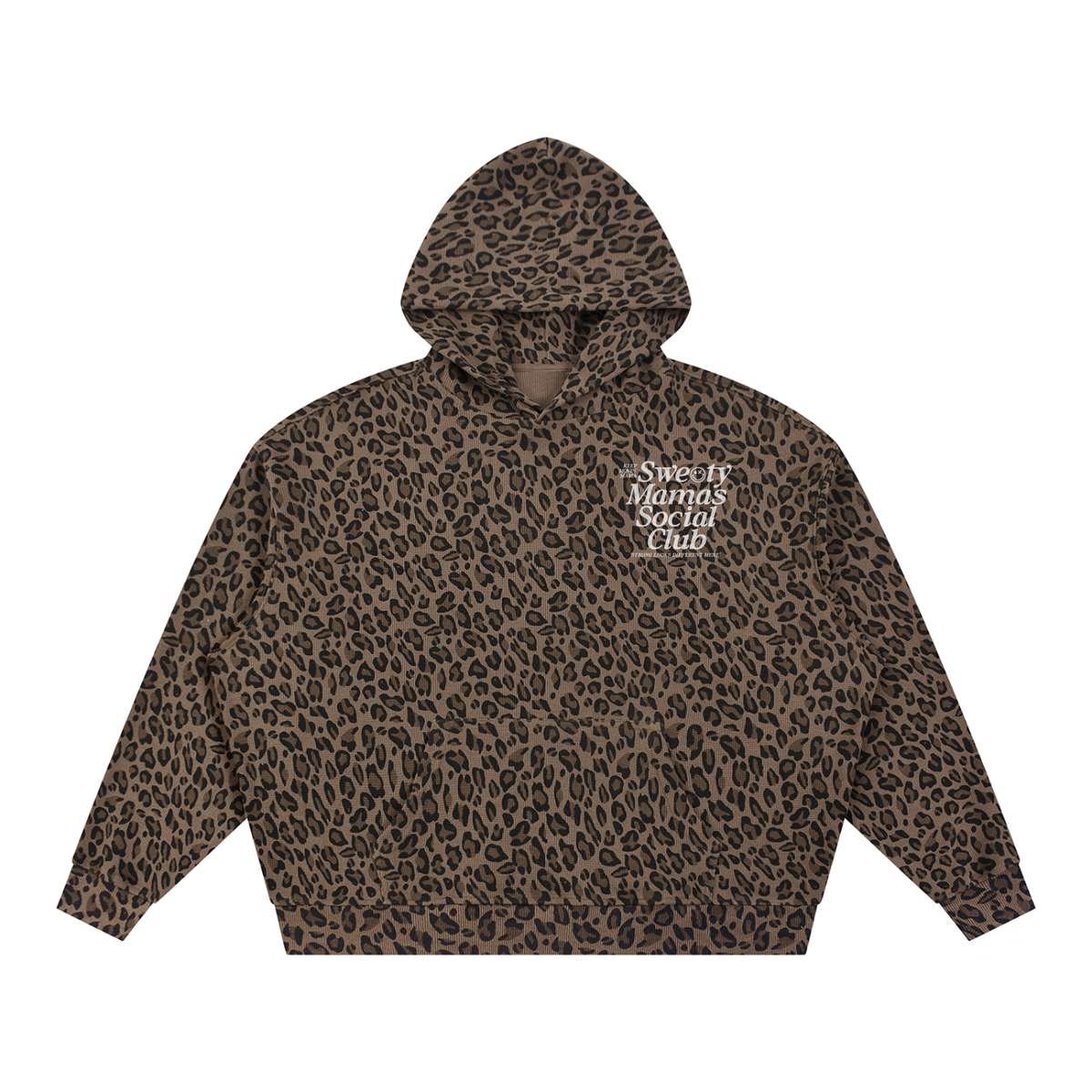 Unisex Boxy Leopard Print Hoodie