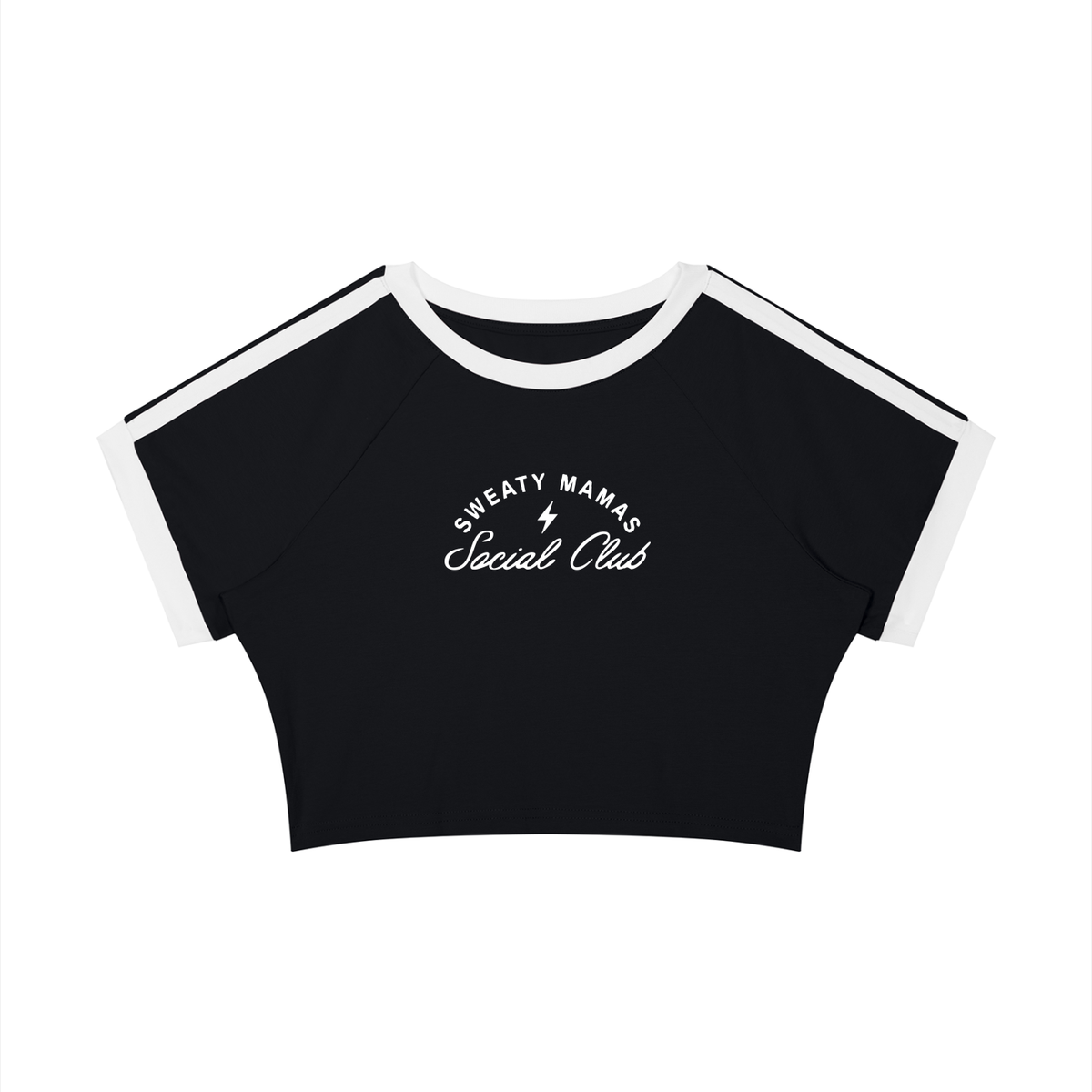 Women’s Very Cropped Raglan Ringer T-Shirt