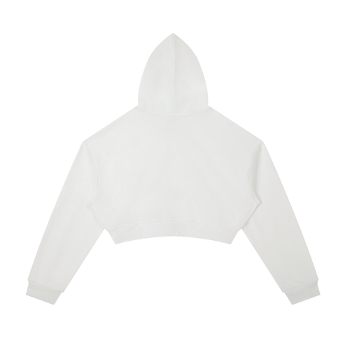 Essential Cropped Zip-Up Hoodie
