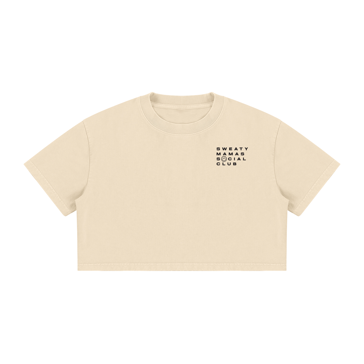 Women's Mineral Wash Cotton Crop Tee