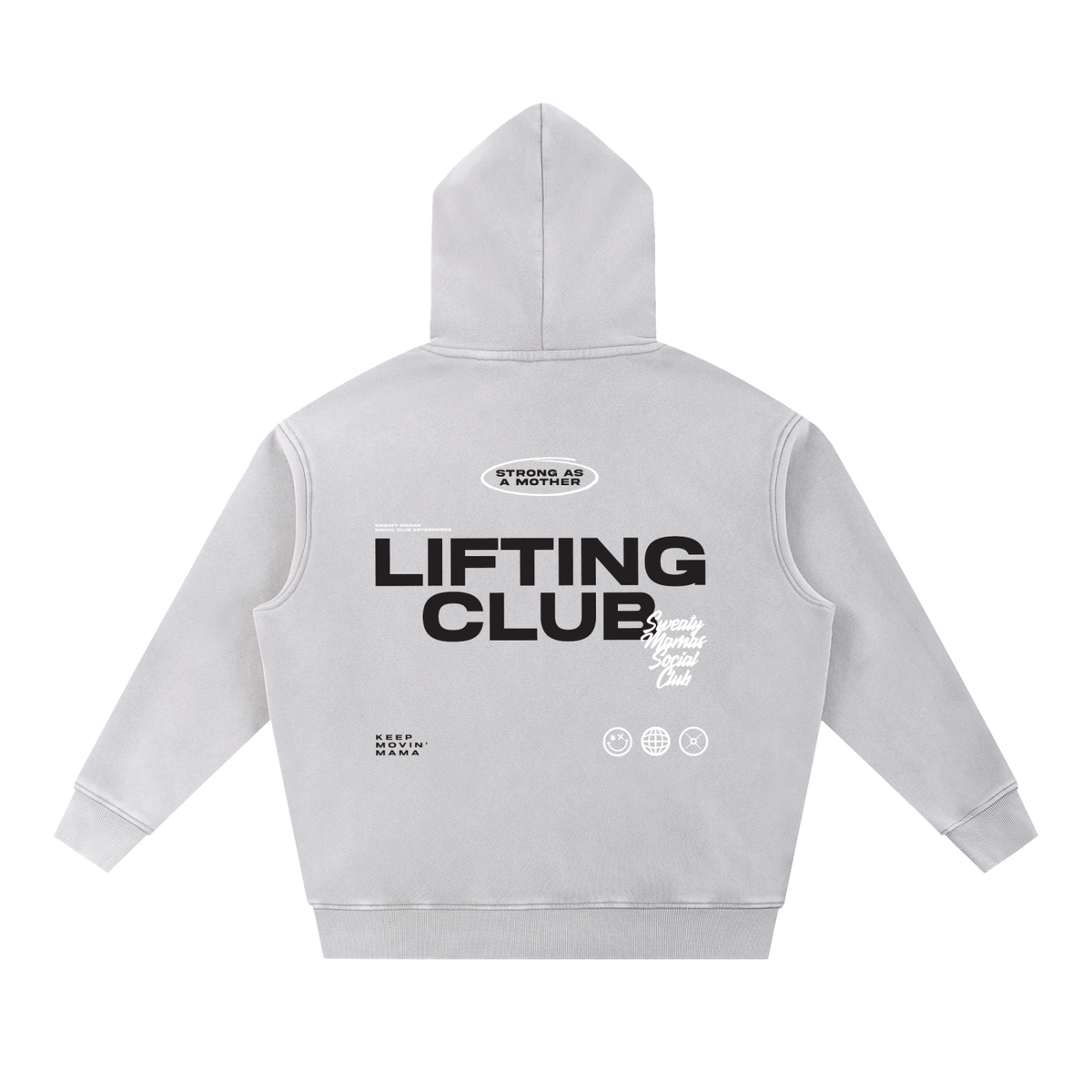 Snow Wash Fleece Oversize Hoodie